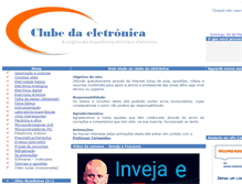 Tablet Screenshot of clubedaeletronica.com.br